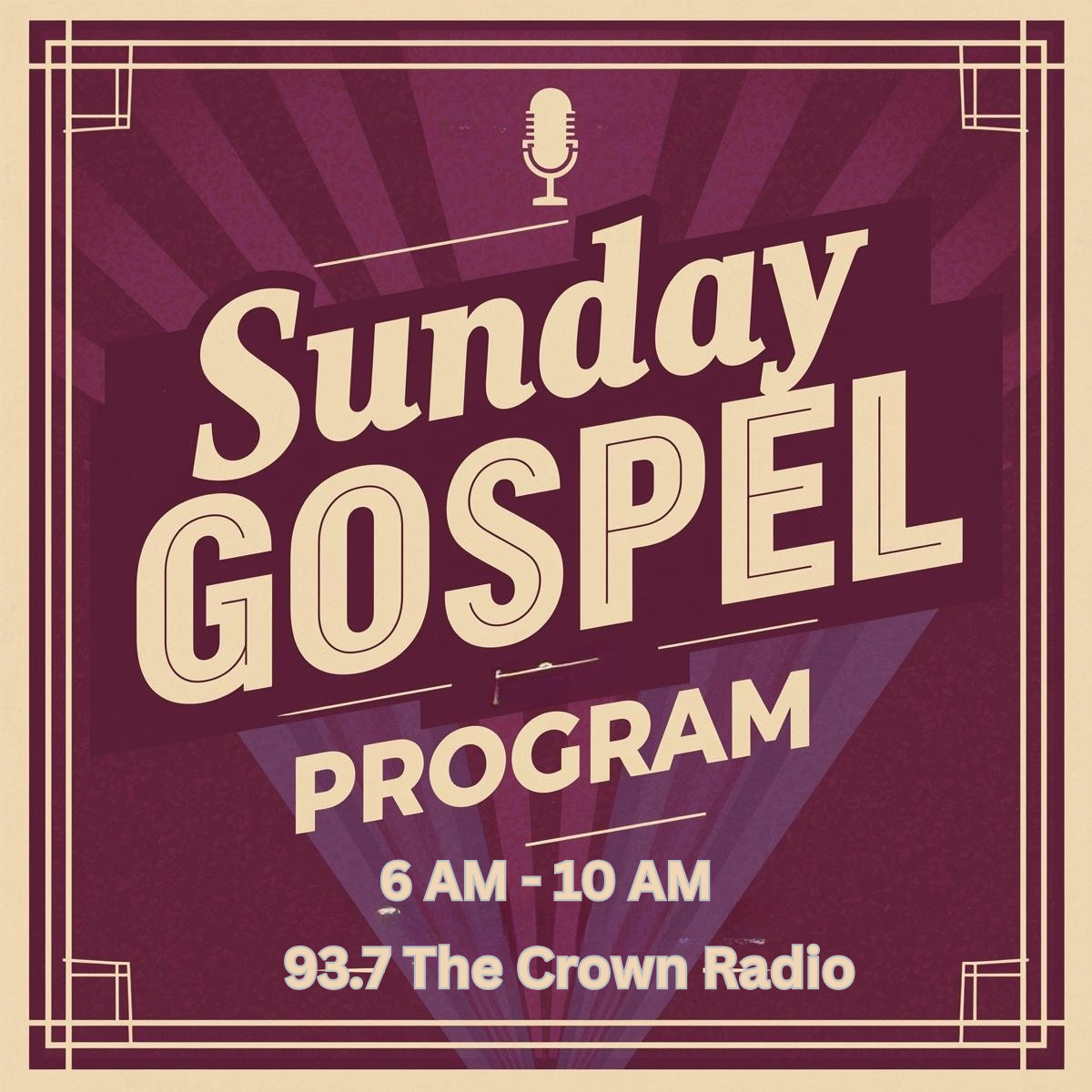 Crown Radio's Sunday Morning Worship Program